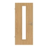WESTAG Drzwi wewnętrzne Dąb Jasny EiB 310 PortaLit CPL z przeszkleniem LA-1 na środku