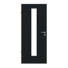 WESTAG Drzwi wewnętrzne Grafit A 14 GetaLit HPL z przeszkleniem LA-1 na środku