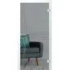 ERKELENZ drzwi szklane Er 10 z rowkowanym szlifem typu V na przezroczystym szkle