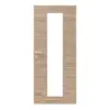 VITADOOR drzwi wewnętrzne modulWERK 2.0 orzech włoski deskowany wzdłuż fornirowane drewnem naturalnym z przeszkleniem Vido 1