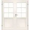 JELD-WEN drzwi dwuskrzydłowe Kirsten z przeszkleniem LA-6G i ościeżnicą