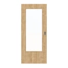 HÖRMANN Drzwi przesuwne z dzikiego dębu Duradecor ProLine z przeszkleniem LA-DIN