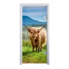 ERKELENZ Szklane drzwi przeszklone Longhorn Fotoprint