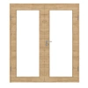 HÖRMANN Drzwi podwójne Dąb dziki układ poprzeczny Duradecor ProLine z przeszkleniem LA 27 z ościeżnicą