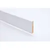 Listwa przypodłogowa 10 x 58 x 2400 mm drewno lite zaokrąglona biała lakierowana