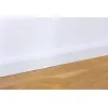Listwa przypodłogowa 16 x 40 x 2400 mm drewno lite biała lakierowana kubistyczna R3 frez pod klips