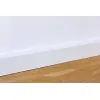Listwa przypodłogowa 18 x 60 x 2400 mm drewno lite białe lakierowane prostokątne/fazowane Clip-Nut
