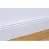 Listwa przypodłogowa 18 x 115 x 2400 mm drewno lite biała lakierowana Altdeutsch 115 Clip-Nut