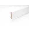 Listwa przypodłogowa 18 x 76 x 2440 mm MDF biała na górze zaokrąglona Clip-Nut
