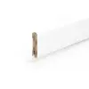 Listwa przypodłogowa 18 x 58 x 2440 mm MDF biała na górze zaokrąglona rowek na klips