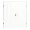 HÖRMANN drzwi 2-skrzydłowe biel ultramatowa Proline Concepto z przeszkleniem LA 4 z ościeżnicą