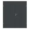 HÖRMANN Drzwi dwuskrzydłowe Groove 23 antracytowe szare lakier DesignLine z ościeżnicą