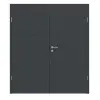 HÖRMANN Drzwi dwuskrzydłowe Groove 31 antracytowe szare lakier DesignLine z ościeżnicą
