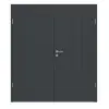 HÖRMANN drzwi dwuskrzydłowe Groove 39 szary antracytowy lakier DesignLine z ościeżnicą