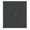 HÖRMANN Drzwi dwuskrzydłowe Groove 53 antracytowe szare lakier DesignLine z ościeżnicą