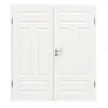 HÖRMANN drzwi dwuskrzydłowe Carolina 5 biały lakier ClassicLine z ościeżnicą