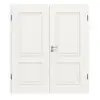 HÖRMANN Drzwi dwuskrzydłowe Georgia 2, biały lakier, ClassicLine, z ościeżnicą
