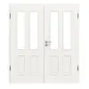 HÖRMANN drzwi dwuskrzydłowe Georgia 4 biały lakier ClassicLine z przeszkleniem LA i ościeżnicą