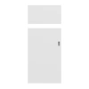 HÖRMANN Drzwi przesuwne Pure 1 Bütte Białe Duradecor DesignLine z poziomym przeszkleniem