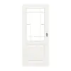 HÖRMANN Drzwi przesuwne Carolina 1, biały lakier, ClassicLine, z przeszkleniem LA Lugano