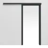 HÖRMANN System drzwi przesuwnych prowadzonych przed ścianą ultramat w kolorze antracytowym z ościeżnicą