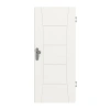 HÖRMANN Drzwi wejściowe do mieszkania Groove 22 Białe lakierowane DesignLine