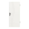 HÖRMANN Drzwi wejściowe do mieszkania Groove 53 Białe lakierowane DesignLine