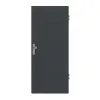 HÖRMANN drzwi wejściowe do mieszkania Groove 13 szary antracytowy RAL 7016 lakier DesignLine