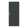 HÖRMANN drzwi wejściowe do mieszkania Groove 14 szary antracytowy RAL 7016 lakier DesignLine