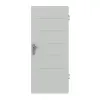 HÖRMANN drzwi wejściowe do mieszkania Groove 11 szary RAL 7035 lakier DesignLine