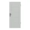 HÖRMANN drzwi wejściowe do mieszkania Groove 13 szary RAL 7035 lakier DesignLine