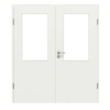 CLASSEN Drzwi podwójne Białe RAL 9003 CPL 4.2 z przeszkleniem z ościeżnicą