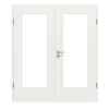 CLASSEN Drzwi podwójne Białe RAL 9003 CPL 4.3 z przeszkleniem z ościeżnicą