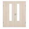 CLASSEN drzwi dwuskrzydłowe akacja jasna CPL 4.4 z przeszkleniem i ościeżnicą