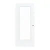 CLASSEN Drzwi przesuwne 4.3, CPL, białe ze strukturą, z przeszkleniem 