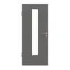 HÖRMANN drzwi wewnętrzne szary stalowy RAL 7037 Duradecor ProLine z wycięciem na szybę LA 24