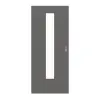 HÖRMANN drzwi przesuwne szary stalowy RAL 7037 Duradecor ProLine z przeszkleniem LA 24