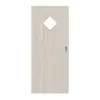 Drzwi przesuwne HÖRMANN Szczotkowany dąb solny Duradecor ProLine z przeszkleniem LA 6 romb
