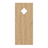 HÖRMANN Drzwi przesuwne z dzikiego dębu Duradecor ProLine z przeszkleniem LA 6 romb