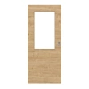 HÖRMANN Drzwi przesuwne z dzikiego dębu poziome Duradecor ProLine z przeszkleniem LA 7