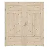 RADEX drzwi dwuskrzydłowe Typ 6002-04N sosna drewno lite z ościeżnicą