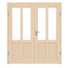 RADEX Drzwi podwójne Typ 6002-04-LA2 świerk drewno lite inkl. ościeżnica