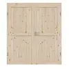 RADEX Drzwi podwójne Loft V z sosny litej z ościeżnicą