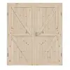RADEX Drzwi podwójne Loft ZZ z sosny litej z ościeżnicą