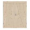 RADEX Drzwi dwuskrzydłowe Loft Z Sosna Drewno lite w tym Ościeżnica
