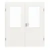 CLASSEN Drzwi dwuskrzydłowe 3.6, biały lakier RAL 9016, z przeszkleniem z ościeżnicą