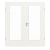 CLASSEN Drzwi podwójne Białe RAL 9016 CPL 4.3 z przeszkleniem z ościeżnicą