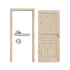 RADEX zestaw drzwi wewnętrznych Typ 6002-03 sosna drewno lite z ościeżnicą i klamką