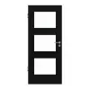 HÖRMANN Drzwi wewnętrzne czarne RAL 9005 lakier ProLine z przeszkleniem LA-11