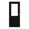 HÖRMANN Drzwi przesuwne czarne RAL 9005 lakier ProLine z przeszkleniem LA-7